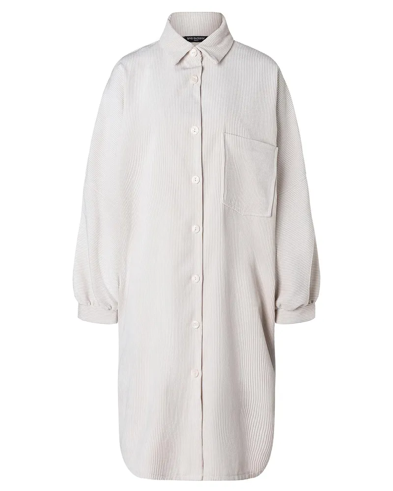 ana alcazar Hemdblusenkleid Adidi Offwhite