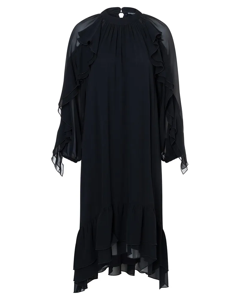 ana alcazar Chiffonkleid Ablya Schwarz