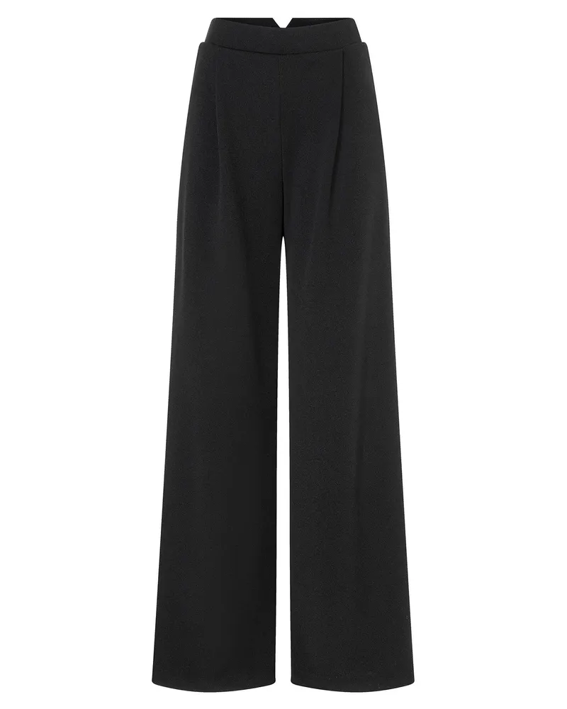 ana alcazar Bundfaltenhose Adya Schwarz