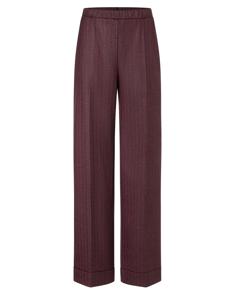 ana alcazar Nadelstreifenhose Adena Bordeaux