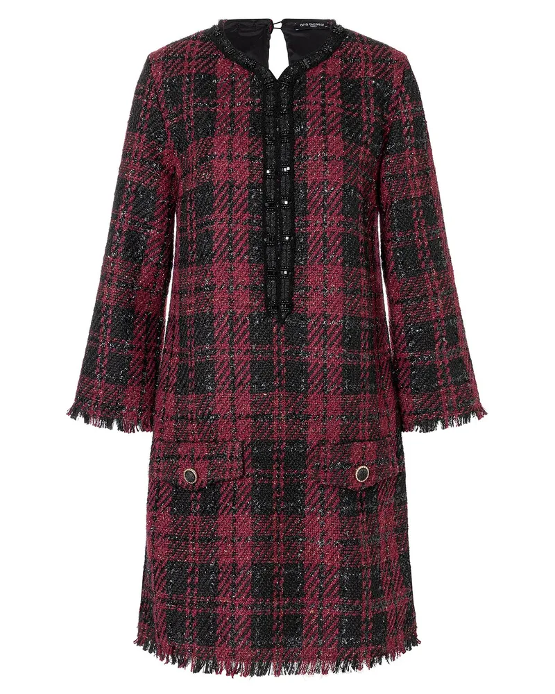 ana alcazar Bouclé Kleid Abawa Bordeaux