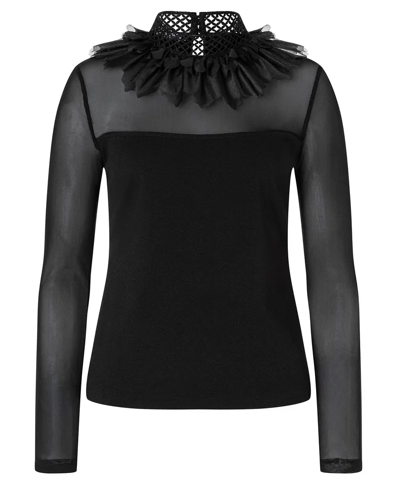 ana alcazar Abendtop Afoly Schwarz