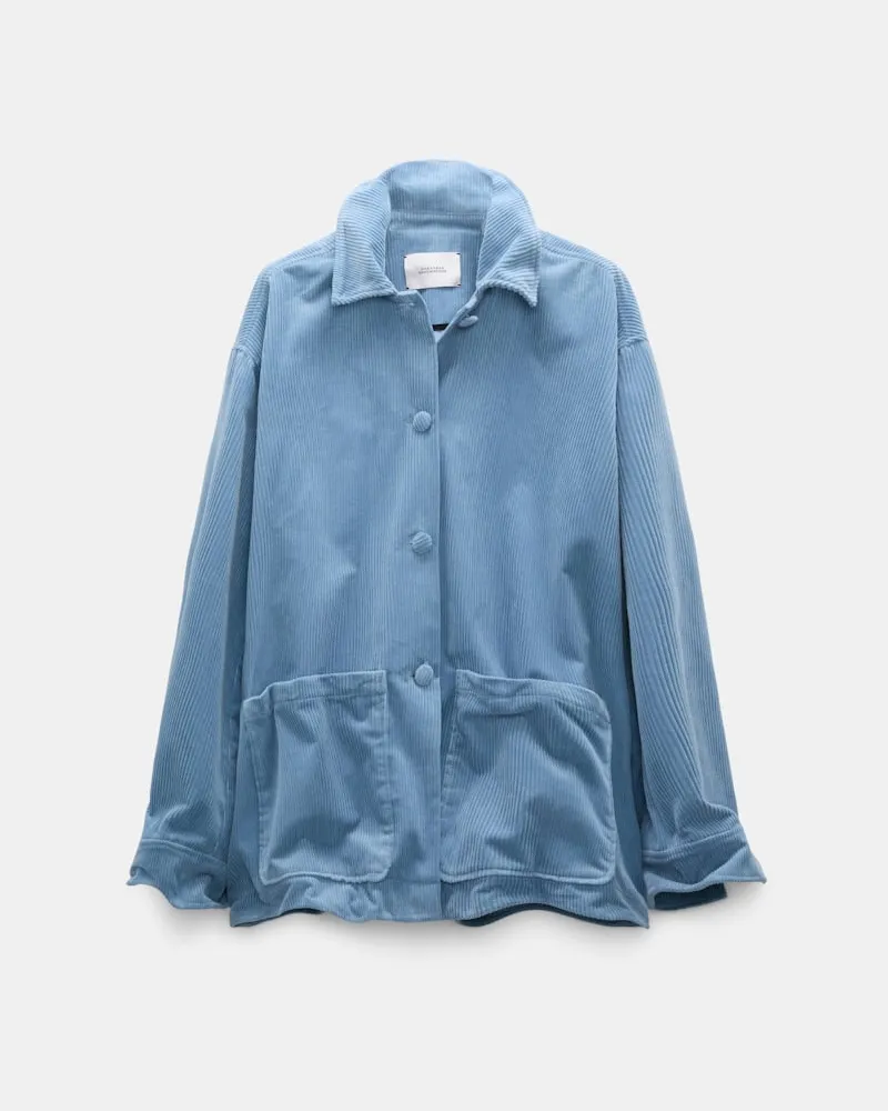 Dorothee Schumacher Hemdjacke aus Baumwoll-Cord Blau