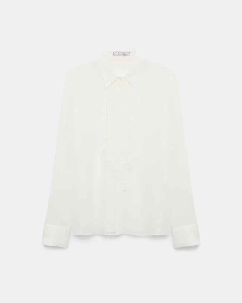 Dorothee Schumacher Bluse aus Georgette Weiß
