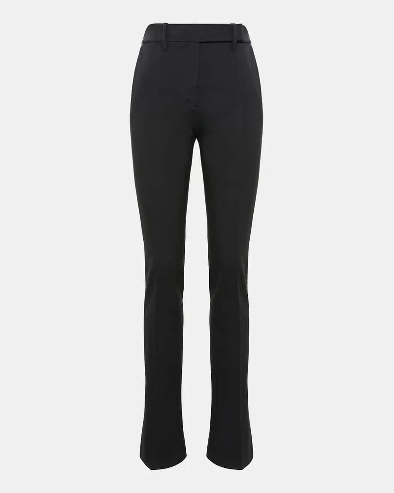 Dorothee Schumacher Long Kickflared Pants aus Punto Milano Schwarz