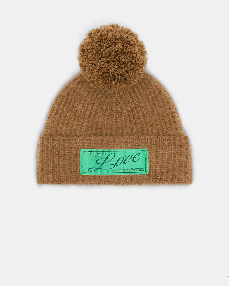 Dorothee Schumacher Mütze aus Merino und Kaschmir Braun