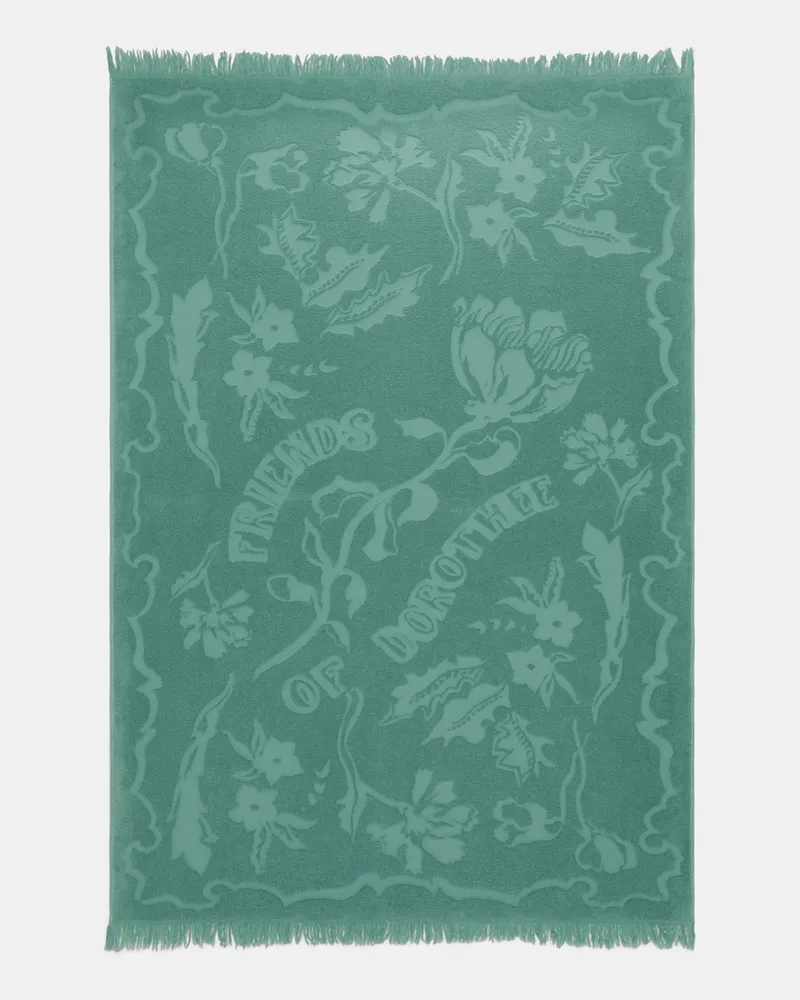 Dorothee Schumacher Handtuch mit floralem Muster Grün