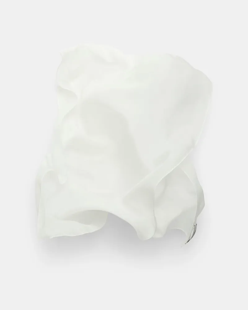 Dorothee Schumacher Schal aus Seidenchiffon Weiß