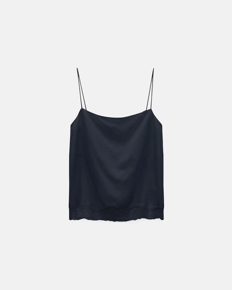 Dorothee Schumacher Gedoppeltes Lingerie-Top aus Seiden-Habotai Blau