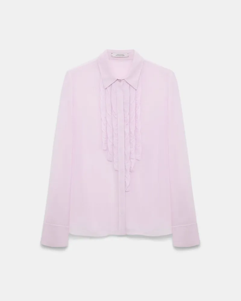 Dorothee Schumacher Bluse aus Georgette Violett