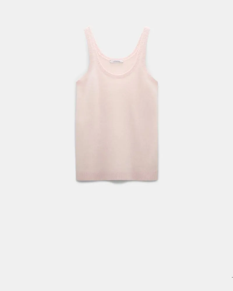 Dorothee Schumacher Fluffy Tanktop aus Merino und Kaschmir Rosa