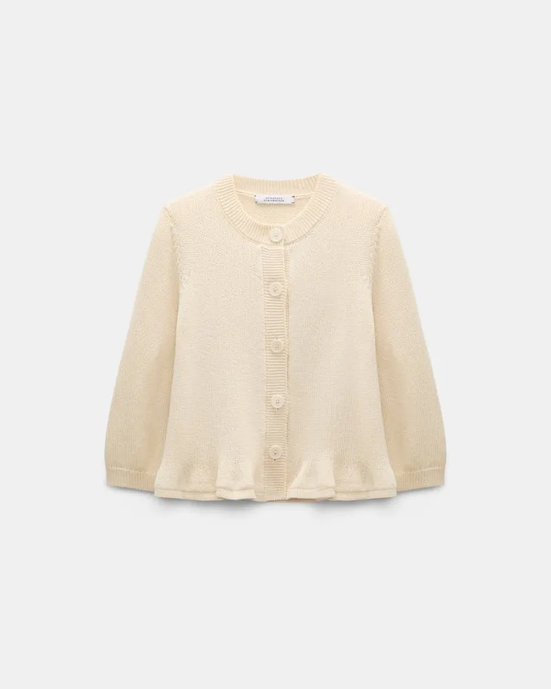 Dorothee Schumacher Kurzer, ausgestellter Cardigan aus Baumwolle Gelb