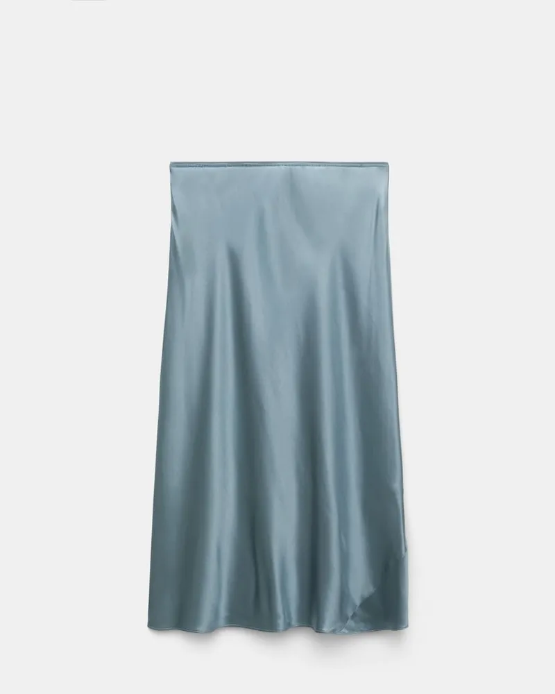 Dorothee Schumacher Rock aus Seidencharmeuse Blau