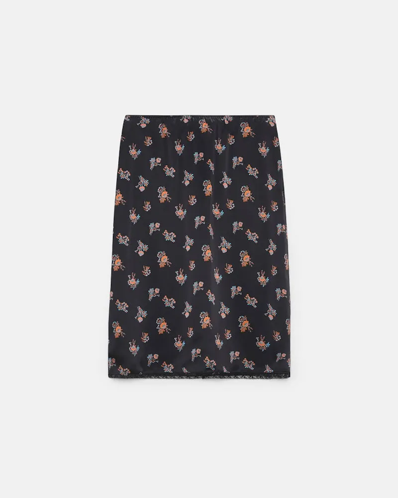 Dorothee Schumacher Lingerie-Rock aus bedrucktem Seidensatin Multi