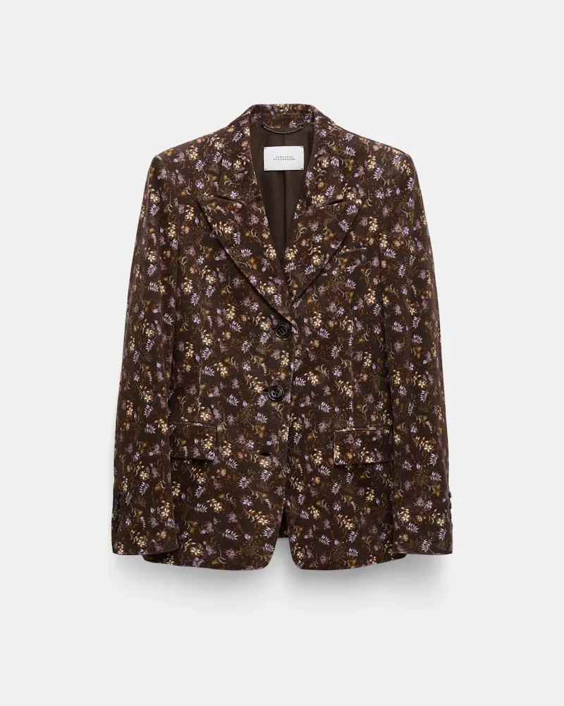 Dorothee Schumacher Blazer mit Millefleur Print Braun