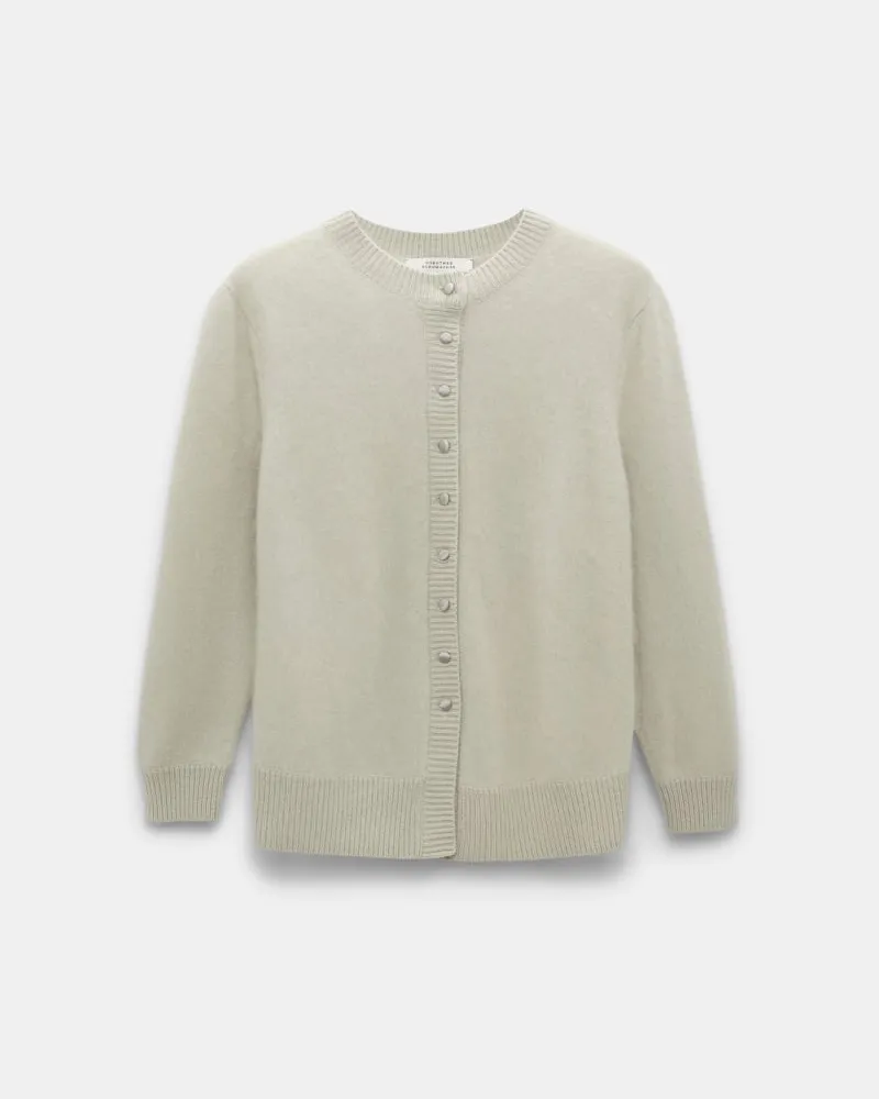 Dorothee Schumacher Cardigan aus Merino-Kaschmir Mix Grün