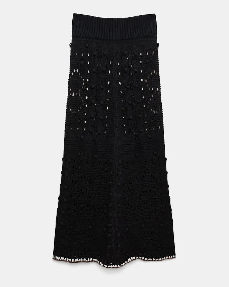 Dorothee Schumacher Pointelle Rock Schwarz