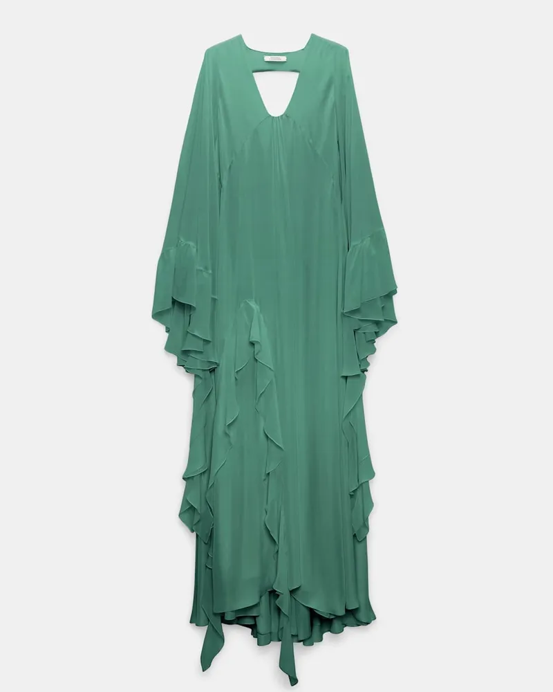 Dorothee Schumacher Maxikleid mit tiefem Rückenausschnitt Grün