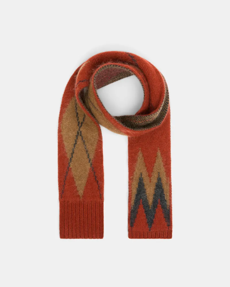 Dorothee Schumacher Schal mit Argyle-Muster aus Merino und Kaschmir Multi