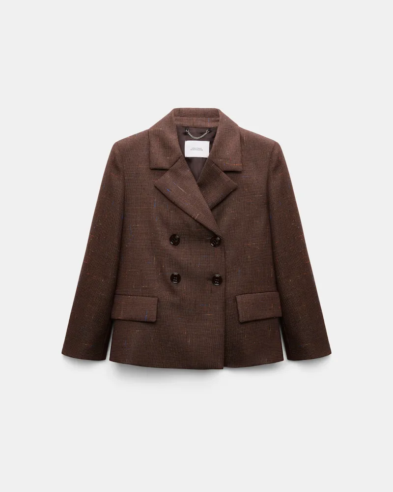 Dorothee Schumacher Boxy Blazer aus Schurwolle Braun