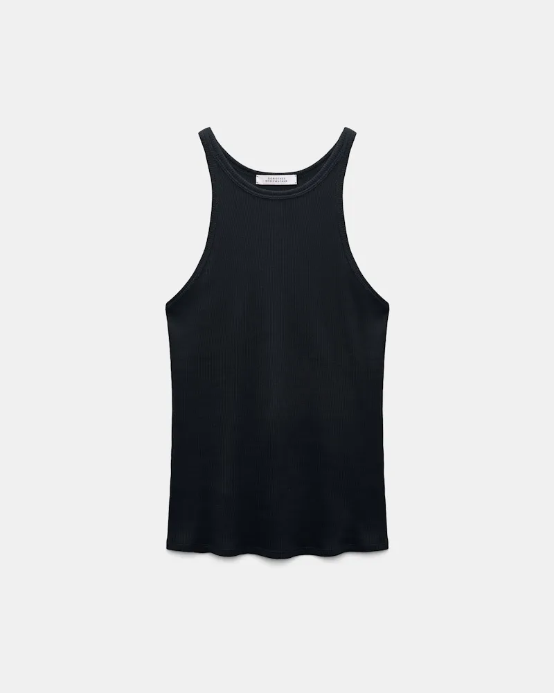 Dorothee Schumacher Rippentanktop aus Baumwolle Blau