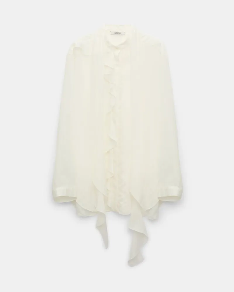 Dorothee Schumacher Bluse mit Volant-Details Weiß