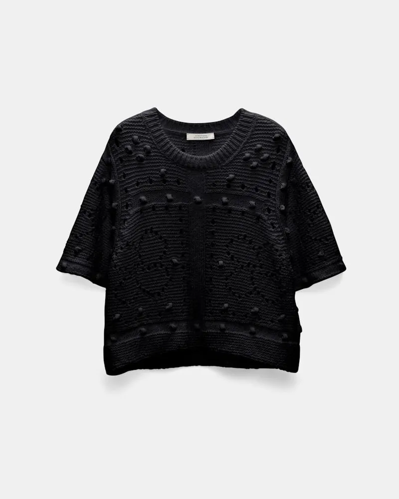 Dorothee Schumacher Pullover mit Pointelle Optik Schwarz