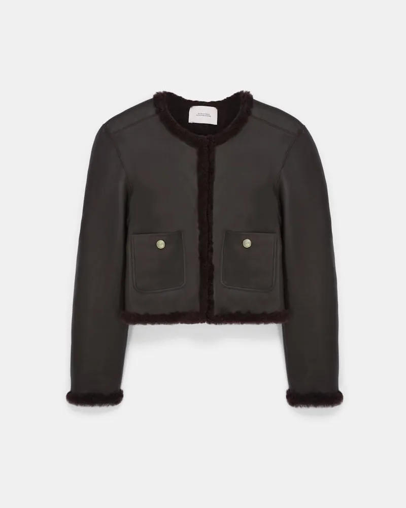 Dorothee Schumacher Shearling Wendejacke Braun