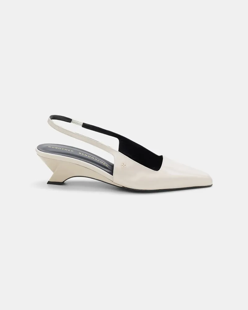 Dorothee Schumacher Slingback Wedges Weiß