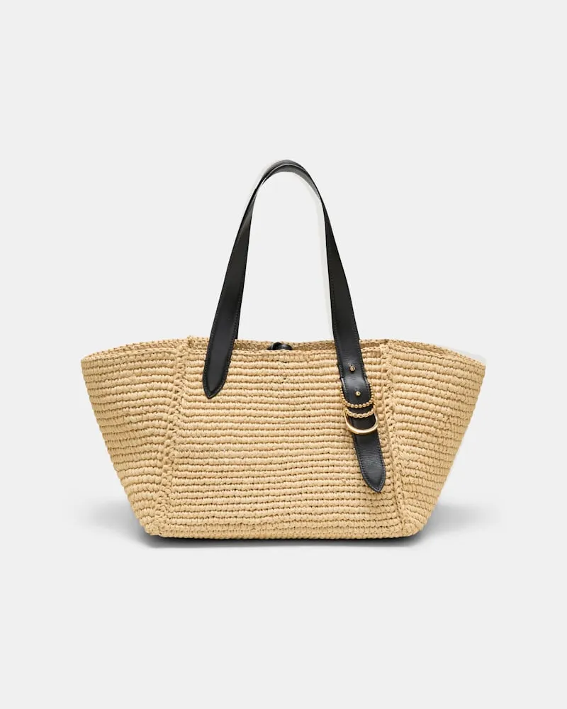 Dorothee Schumacher Tote Bag aus handgehäkeltem Raffia Beige