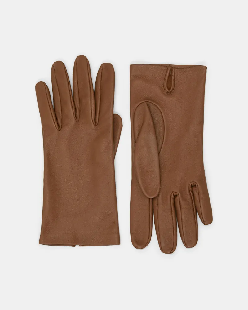 Dorothee Schumacher Handschuhe aus Lammfell Braun