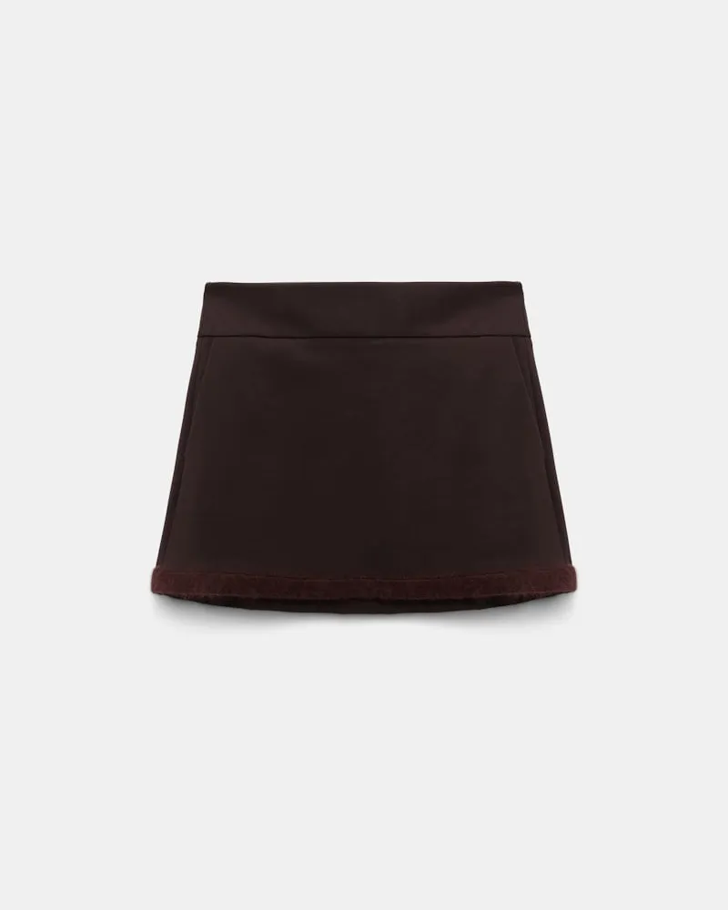 Dorothee Schumacher Minirock aus Punto Milano Braun