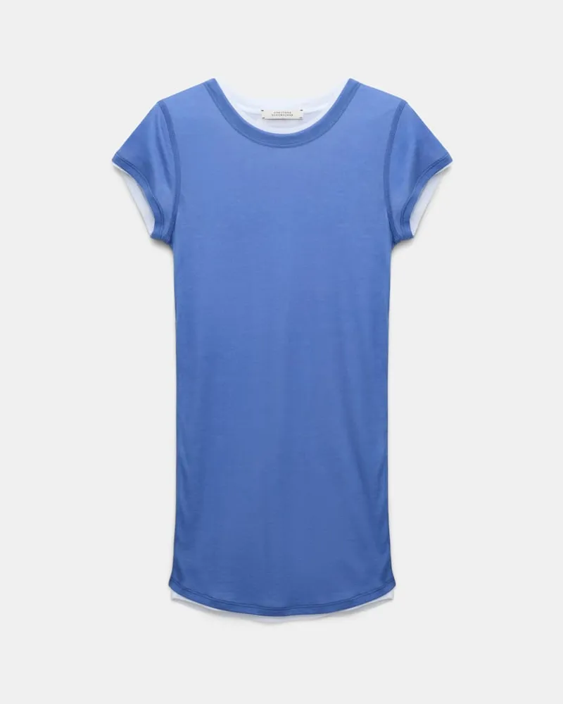 Dorothee Schumacher Zweilagiges Kurzarmshirt Blau