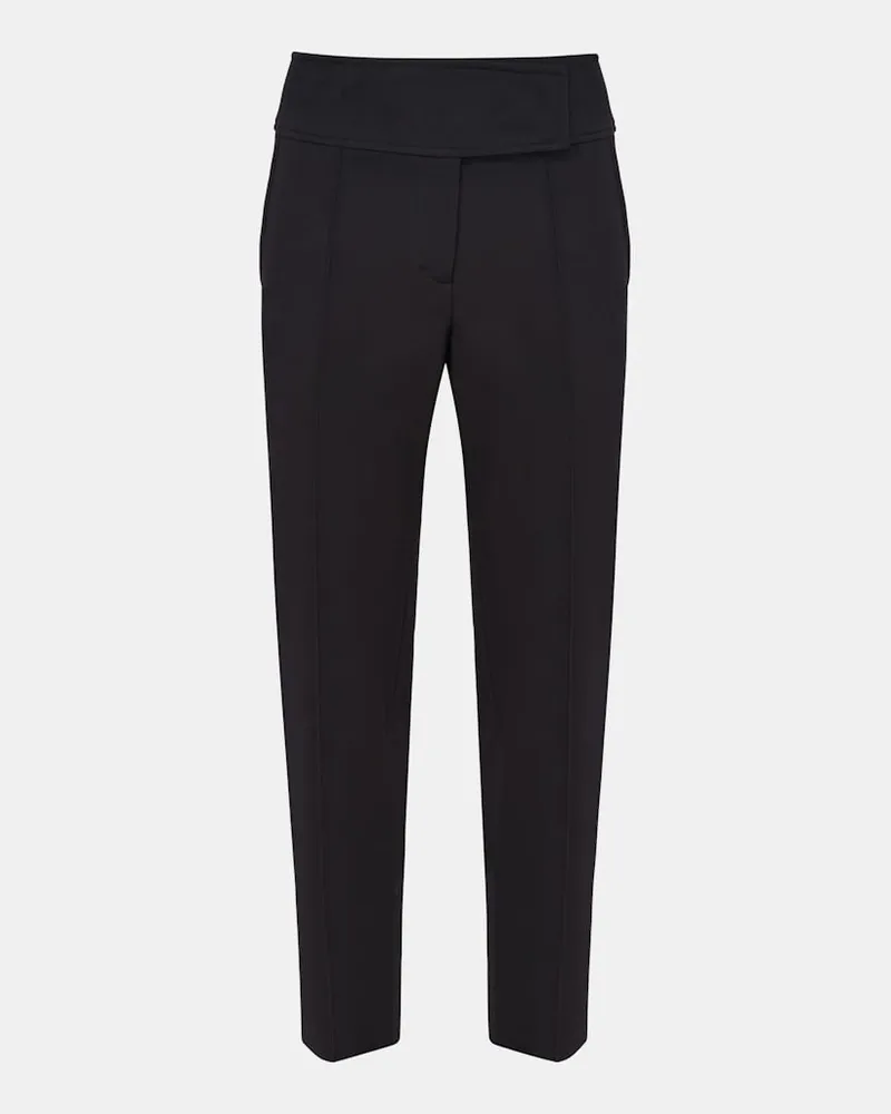 Dorothee Schumacher Zigarettenhose aus Punto Milano Schwarz