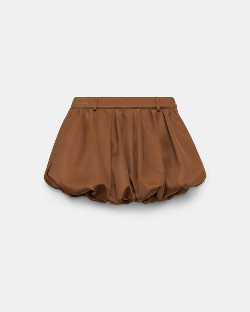 Dorothee Schumacher Mini-Ballonrock aus Duchesse Braun