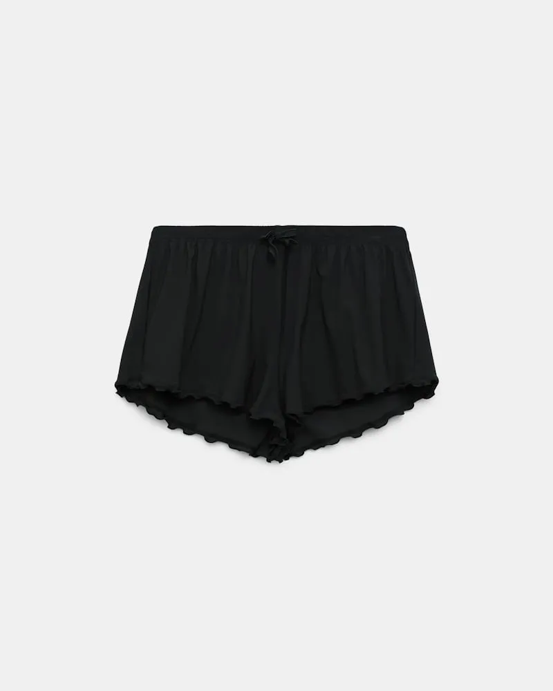 Dorothee Schumacher Lingerie-Shorts aus technischem Jersey Schwarz