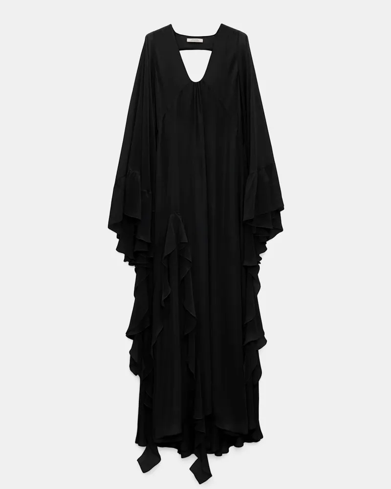 Dorothee Schumacher Maxikleid mit tiefem Rückenausschnitt Schwarz