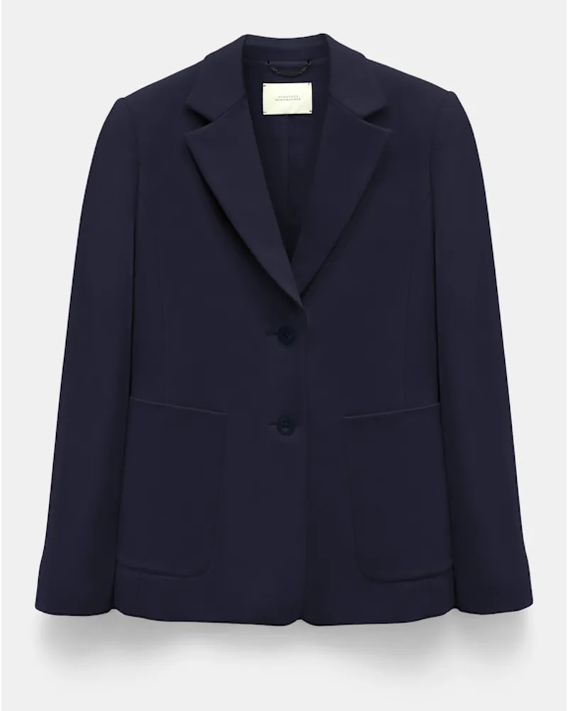 Dorothee Schumacher Blazer aus Punto Milano mit aufgesetzten Taschen Blau