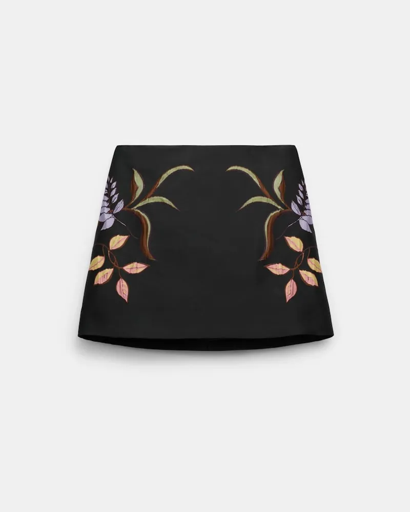 Dorothee Schumacher Kurzer Rock aus dreidimensionalem Cloque-Jacquard Schwarz