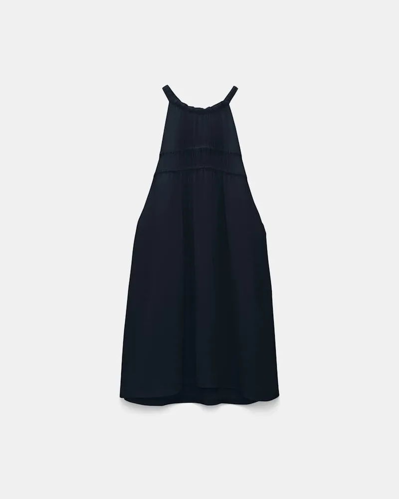 Dorothee Schumacher Neckholder-Top aus Seiden-Georgette Blau