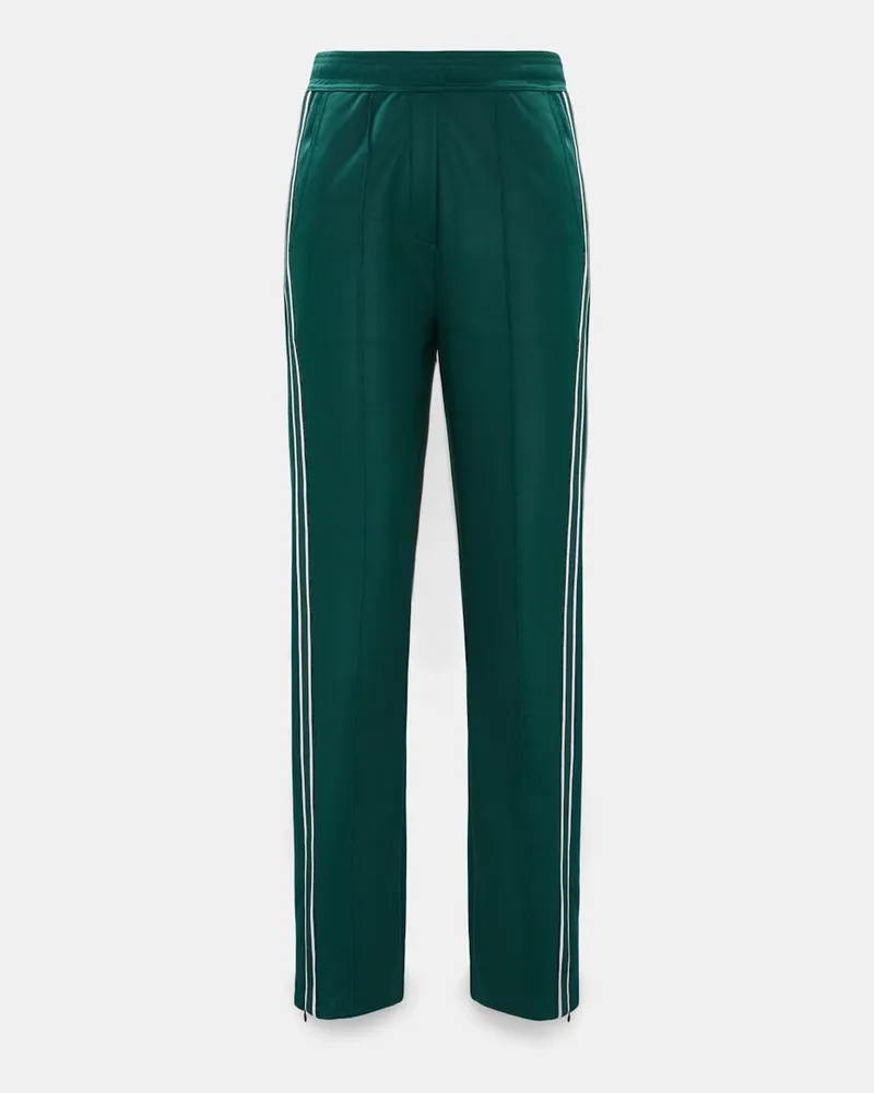Dorothee Schumacher Trackpants mit gestricktem Seitenstreifen Grün