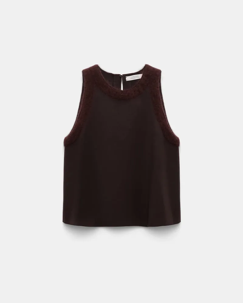 Dorothee Schumacher Top aus Punto Milano Braun