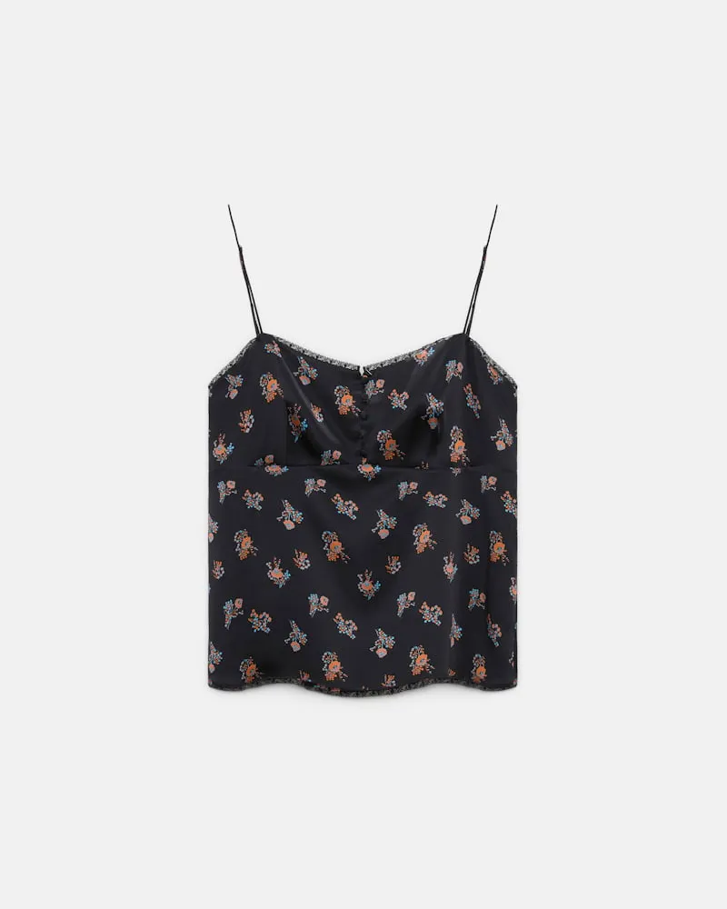 Dorothee Schumacher Lingerie-Top aus bedrucktem Seidensatin Multi