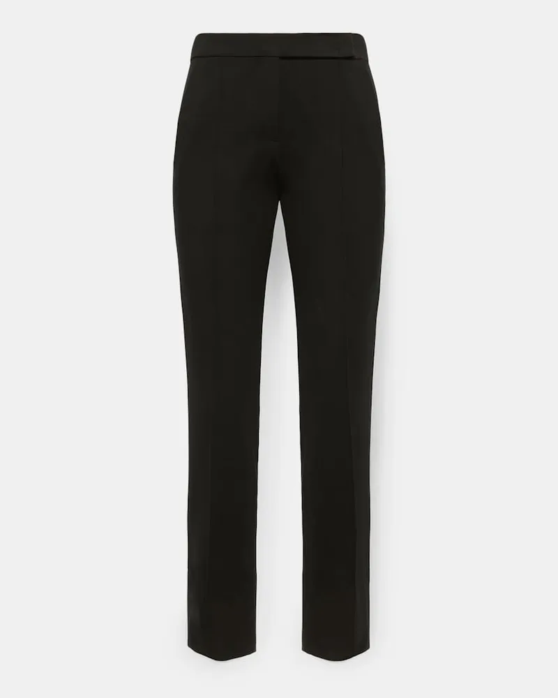 Dorothee Schumacher Hose mit schmalem Bein aus Punto Milano Schwarz