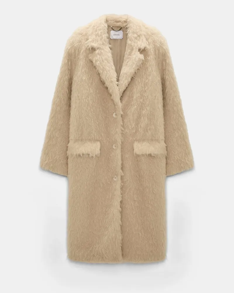 Dorothee Schumacher Mantel aus Faux Fur Beige