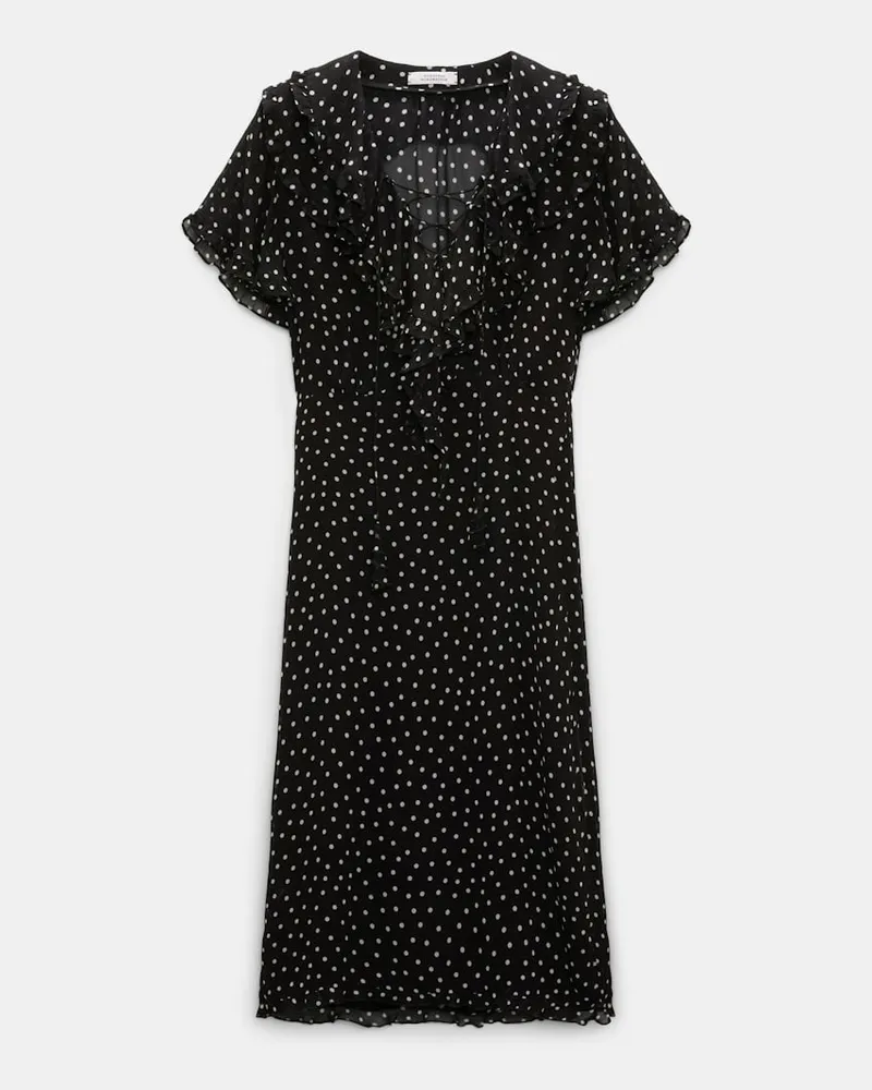 Dorothee Schumacher Body-hugging Kleid aus Viskose-Georgette Schwarz
