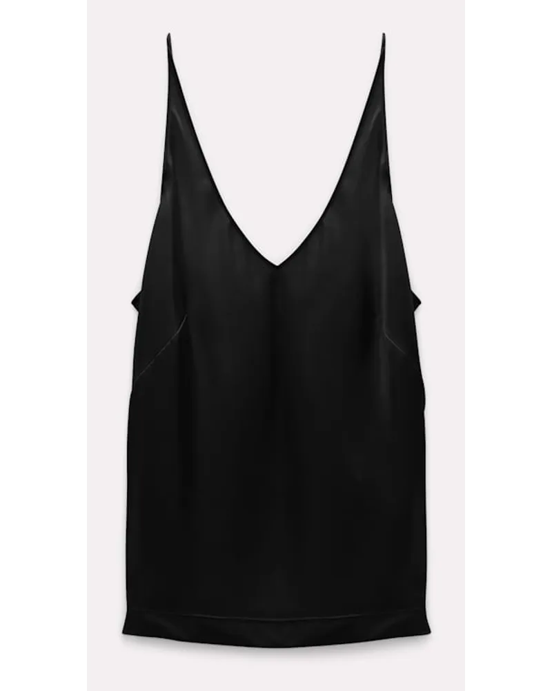 Dorothee Schumacher Top aus Satin mit verstellbaren Trägern Schwarz
