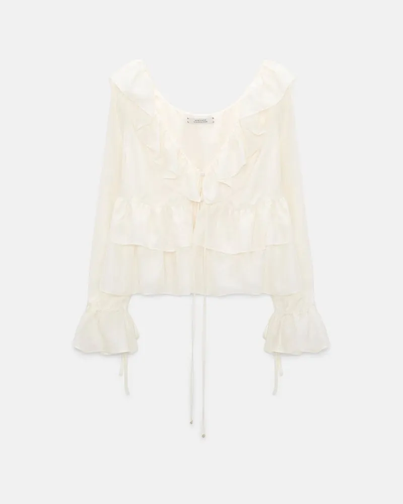 Dorothee Schumacher Bluse aus Seiden-Habotai Weiß