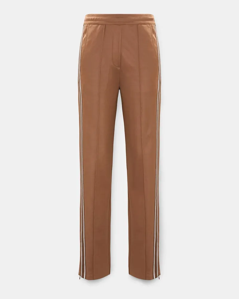 Dorothee Schumacher Trackpants mit gestricktem Seitenstreifen Braun