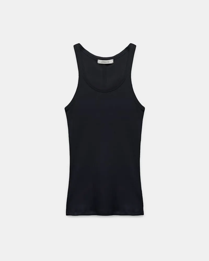 Dorothee Schumacher Geripptes Tanktop Schwarz
